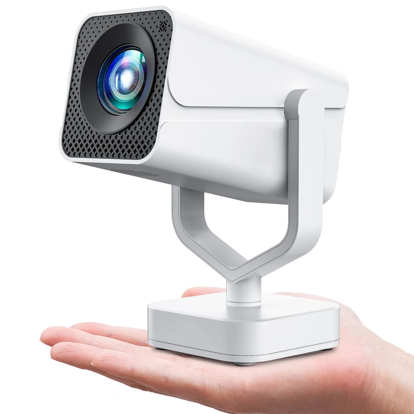 Mini Projector with Built-In Apps, WiFi and Bluetooth Connectivity, HD 1080P Video, and Android Operating System