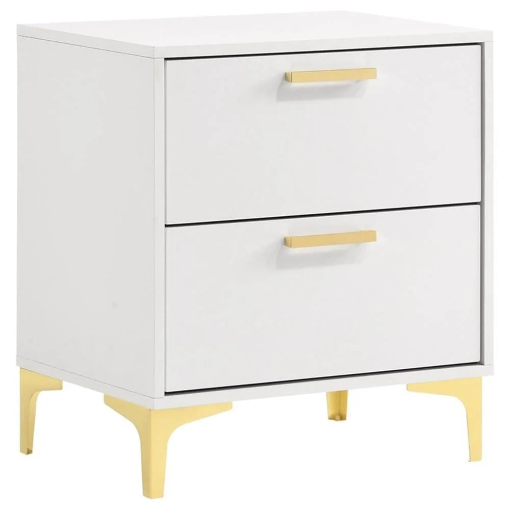 Kendall 5-Piece Eastern King Bedroom Set in White Finish