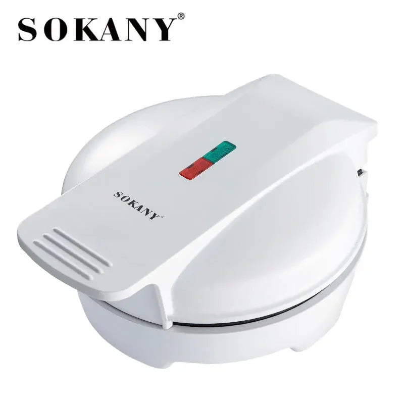 Waffle Iron ,Non-Stick Cooking Plates, 5 Waffles at Once, Compact and Easy to Clean Mini Heart Waffle Maker, 1000W, White