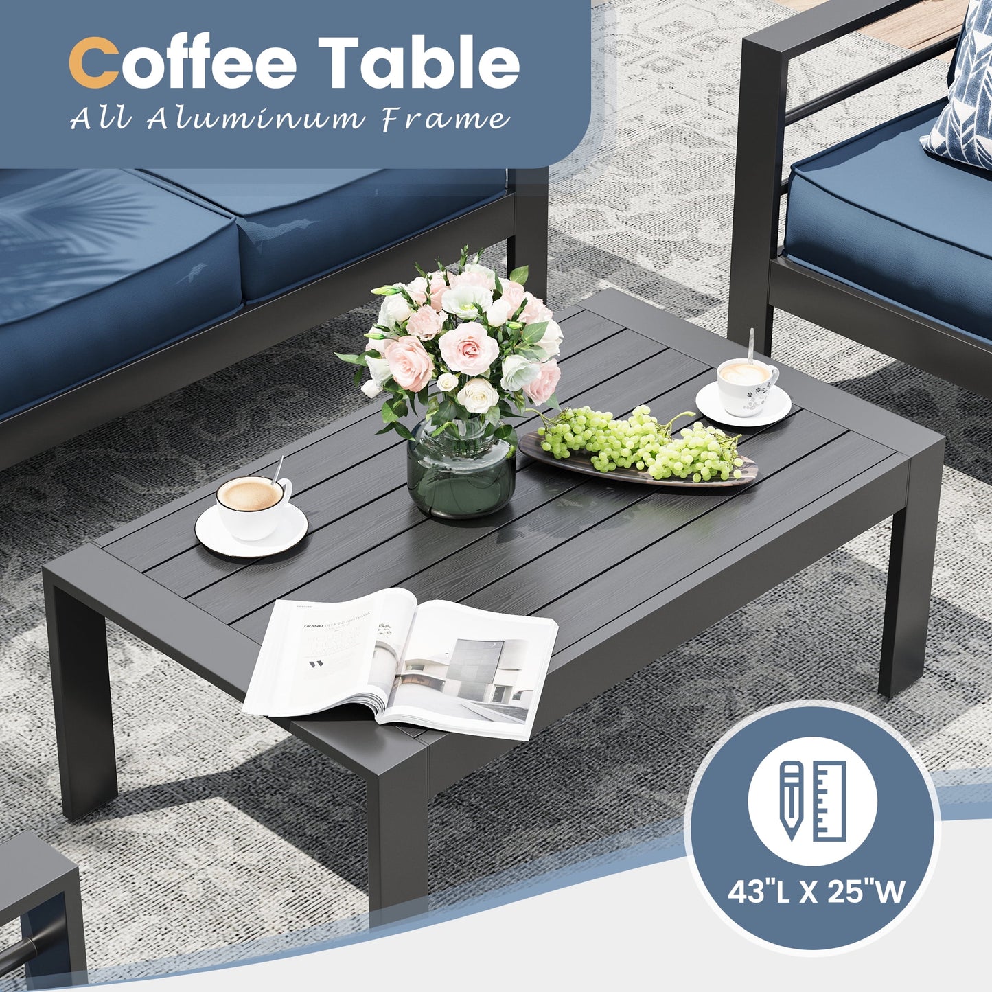 Aluminum Outdoor Patio Furniture Set