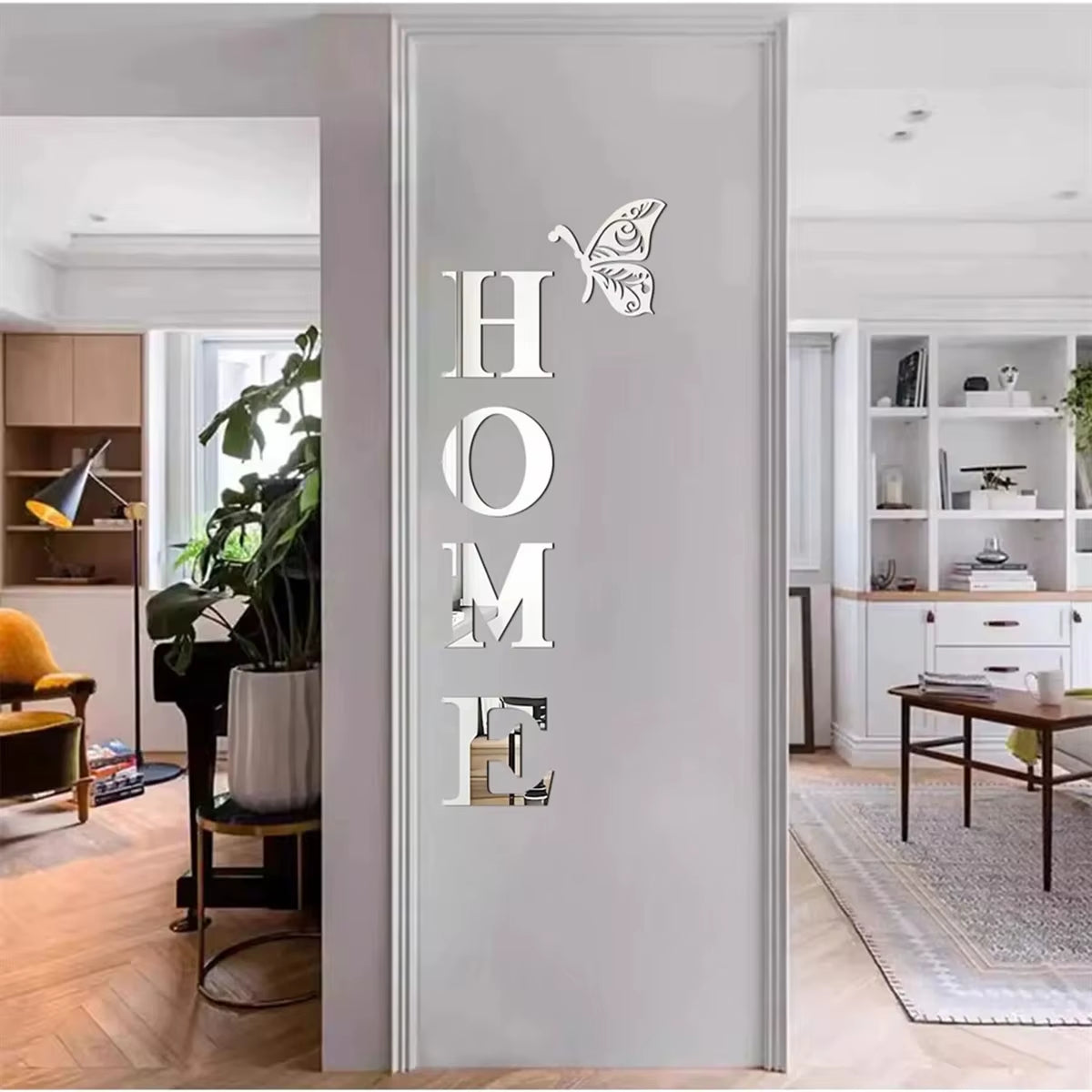 HOME Logo 3D Mirror Wall Art