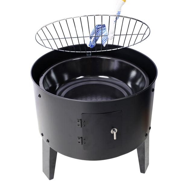16 Inch Vertical Portable Charcoal Smoked Outdoor Cooking Grill