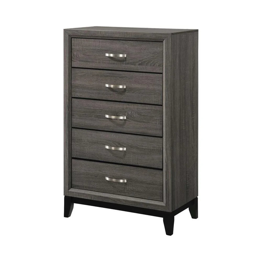Watson Grey Oak and Black Bedroom Set