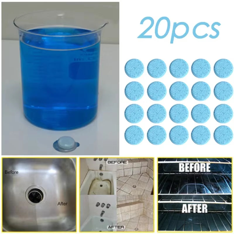 Car Windshield Cleaner Effervescent Tablets Solid Washer Agent Universal Automobile Glass Water Dust Soot Remover
