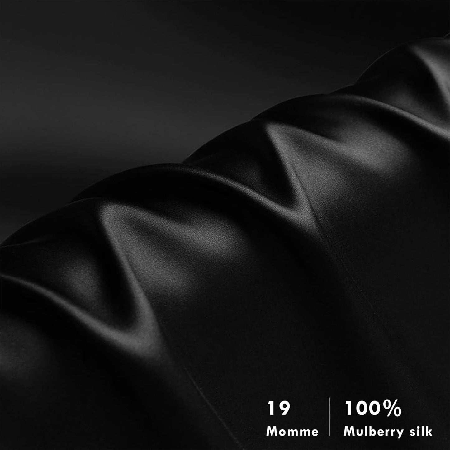 HANDYSILK Standard Silk Pillowcase for Hair and Skin, 19 Momme 100% Pure Mulberry Silk Pillowcase and Silk Sleep Mask Set, Ultra Soft Breathable Smooth, Both Sided Pillow Cover