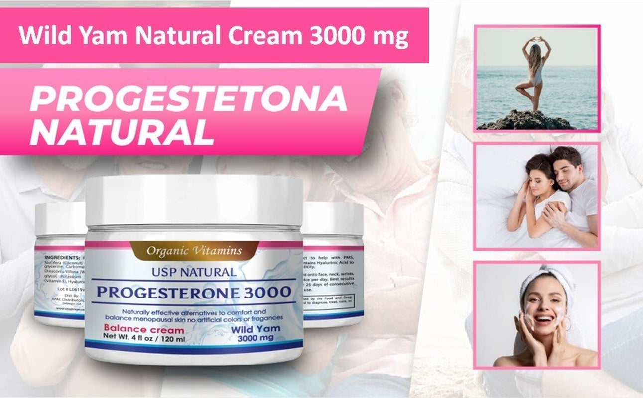 Balance Suplement Natural Cream Wild Yam Hot Flashes Balance Femenine Crema