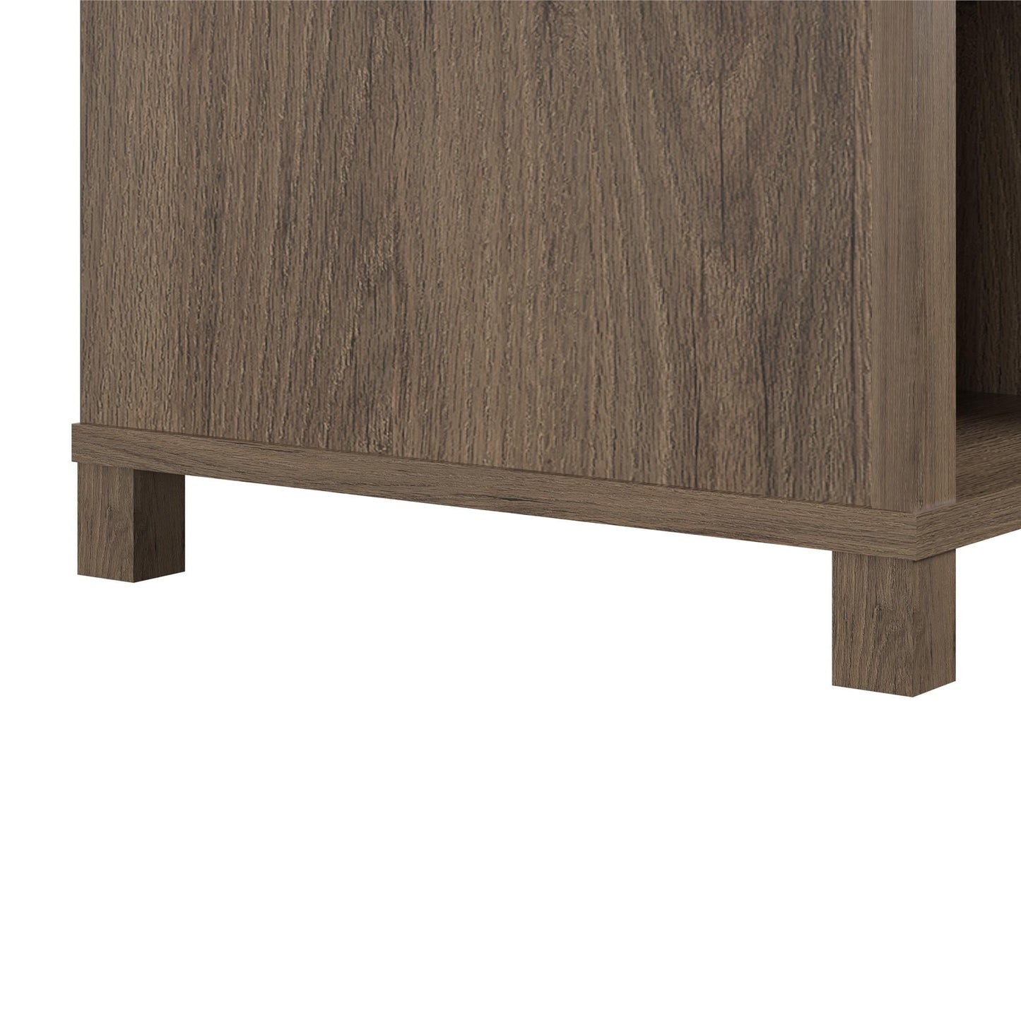 Parsons TV Stand for TVs up to 50 inches in Rustic Oak Finish
