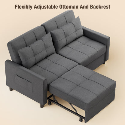 Small Space Convertible Sleeper Sofa Couch for Home Furniture