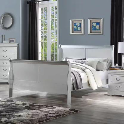 Louis Philippe III Platinum Eastern King Bed