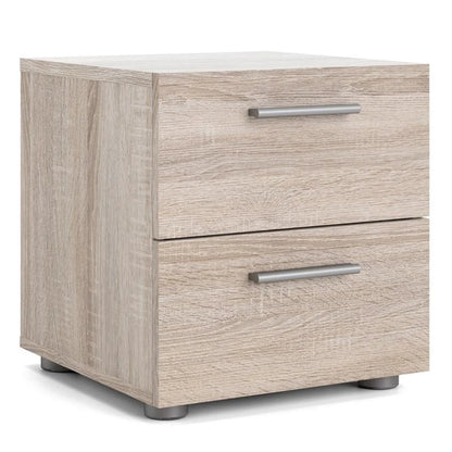 Truffle Finish 4-Piece Bedroom Set with 8-Drawer Dresser, 4-Drawer Chest, and Two 2-Drawer Nightstands