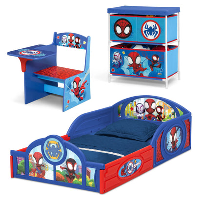 Spidey and His Amazing Friends 3-Piece Toddler Bedroom Set in Blue