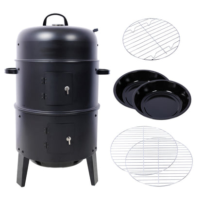 16 Inch Vertical Portable Charcoal Smoked Outdoor Cooking Grill