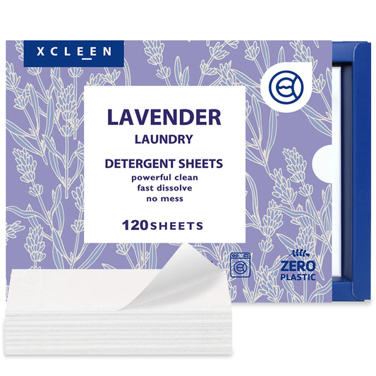 Lavender Scented Laundry Detergent Sheets - Eco-Friendly Travel Strips for 120 Loads