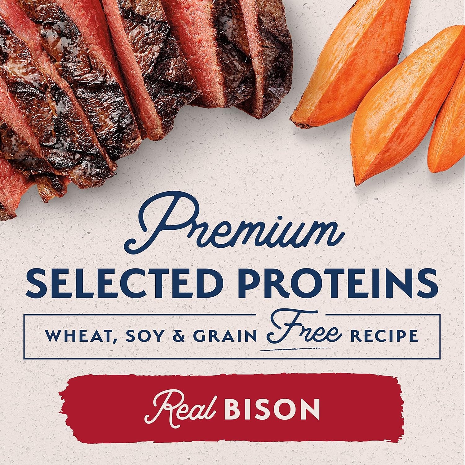 Limited Ingredient Adult Grain-Free Dry Dog Food, Reserve Sweet Potato & Bision Recipe, 4 lb