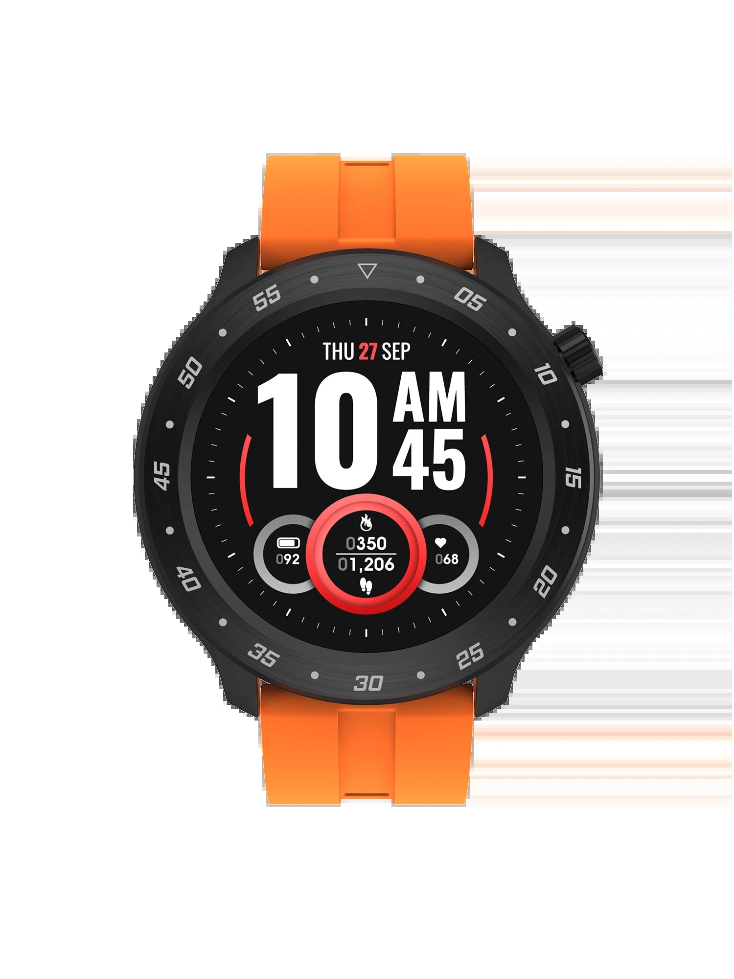 Bold 3 Unisex Smart Watch with Silicone Strap in Orange