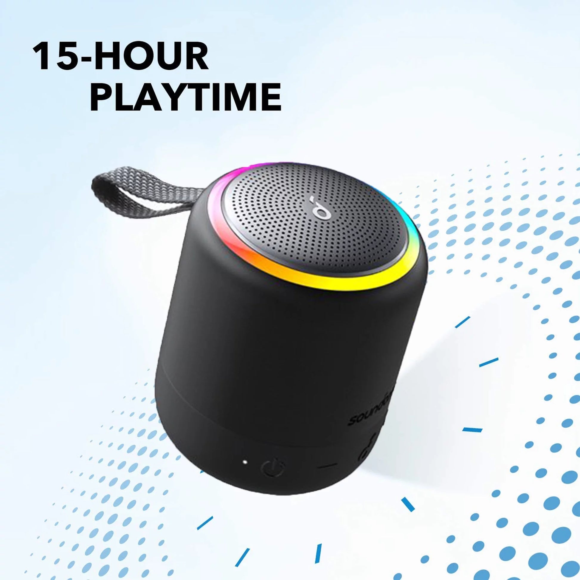 Mini 3 Pro Portable Speaker by  - 15-Hour Playtime, IPX7 Waterproof Rating