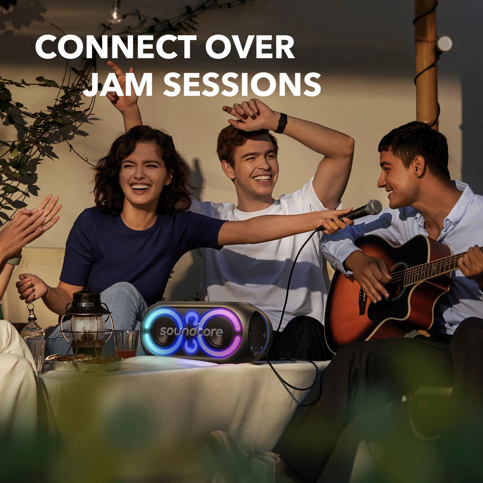 Rave Party 2 Portable Bluetooth Speaker, 120W, IPX4 Water Resistance, 16-Hour Battery Life