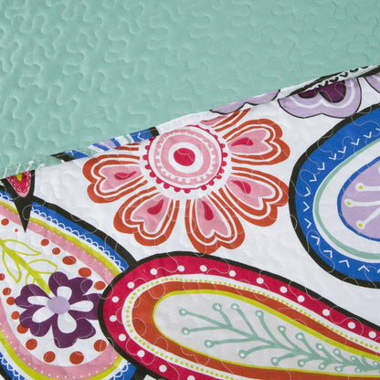 Lizzie 3-Piece Green King Quilt Set