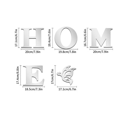 HOME Logo 3D Mirror Wall Art