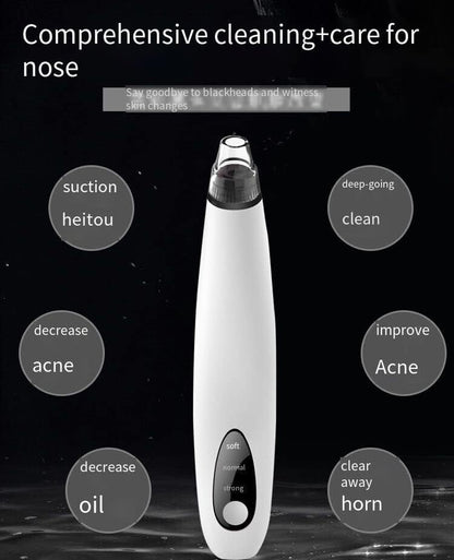 Professional Electric Blackhead Remover with Diamond Pore Vacuum Suction for Facial Cleansing