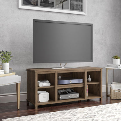 Parsons TV Stand for TVs up to 50 inches in Rustic Oak Finish