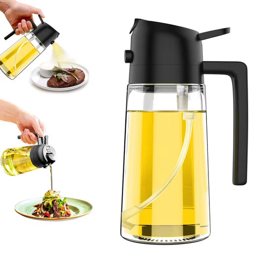 Fryer Air Oil Spray Olive Oil Spray Bottle 500Ml Cooking Oil Dispensers Olive Sprayer Mister for Kitchen Salad Baking