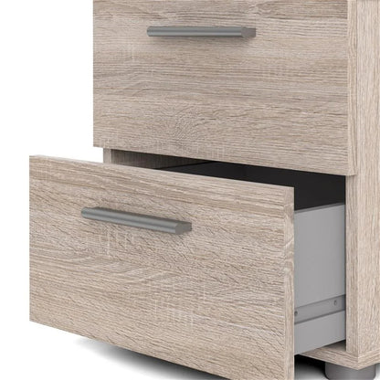 Truffle Finish 4-Piece Bedroom Set with 8-Drawer Dresser, 4-Drawer Chest, and Two 2-Drawer Nightstands