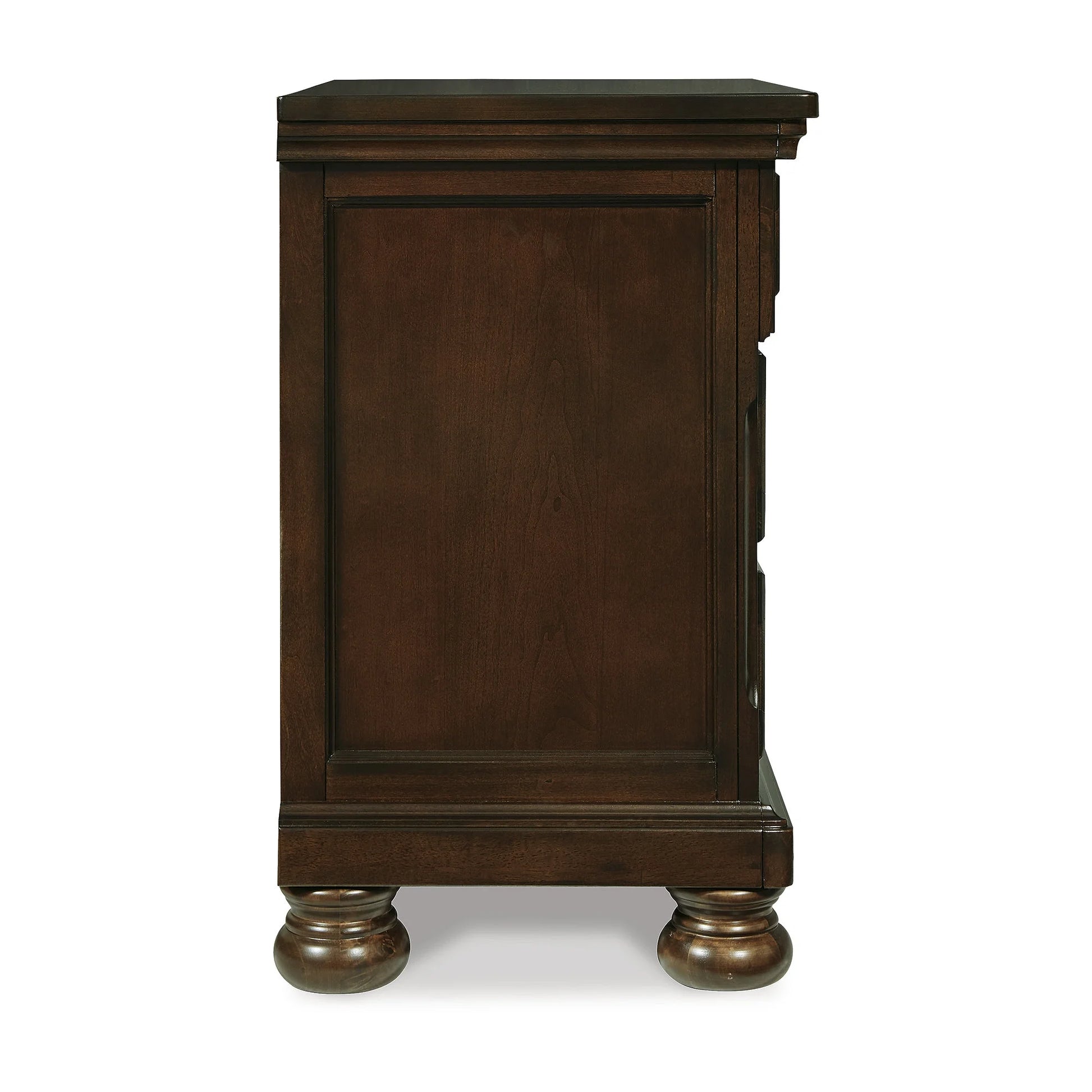 Ashley Porter Classic Nightstand with Dovetail Joinery and Ball-Bearing Slides, Dark Brown Finish, 2 Drawers