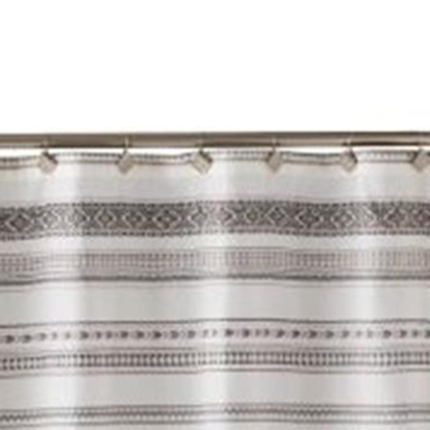 Geo Stripe Fabric Shower Curtain, 70" X 72"