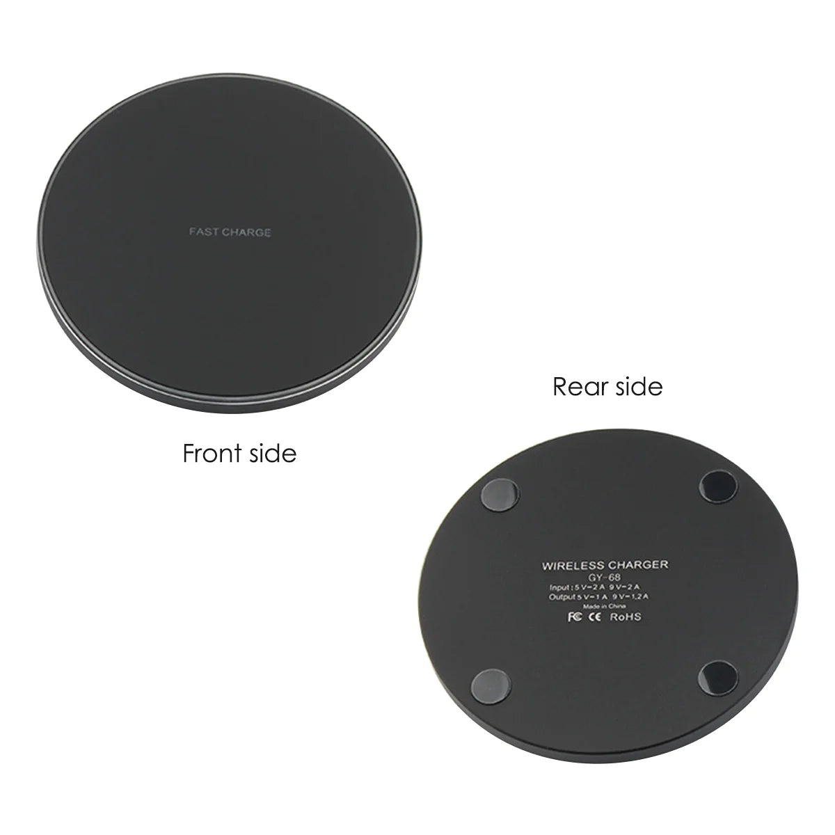 Qi-Certified 10W Fast Wireless Charging Pad for iPhone and Android Devices