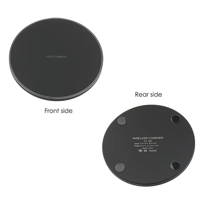 Qi-Certified 10W Fast Wireless Charging Pad for iPhone and Android Devices