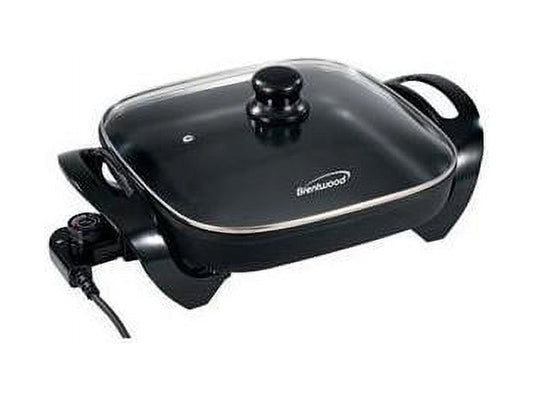 Appliances 12-Inch Nonstick Electric Skillet with Glass Lid, 1,300 Watts