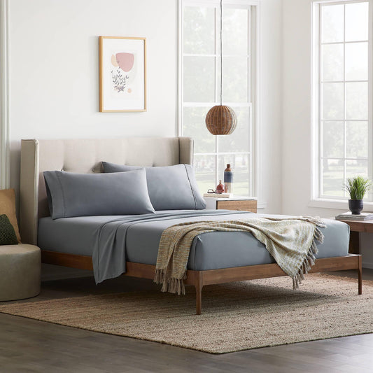 Premium Microfiber Sheet Set - Split California King, Gray