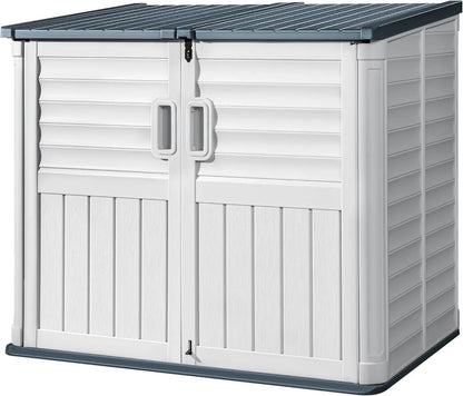 Double Locks Waterproof 34 Cu Ft Outdoor Storage Cabinet