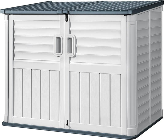 Double Locks Waterproof 34 Cu Ft Outdoor Storage Cabinet
