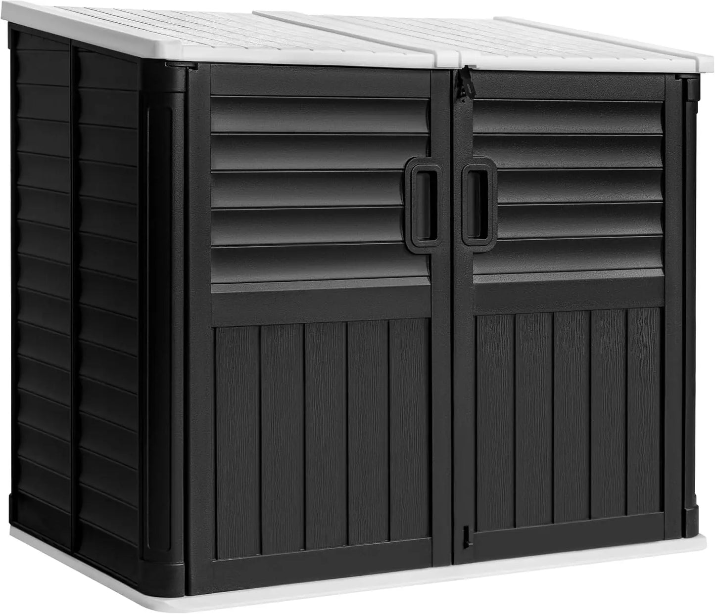 Double Locks Waterproof 34 Cu Ft Outdoor Storage Cabinet
