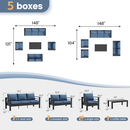 Aluminum Outdoor Patio Furniture Set