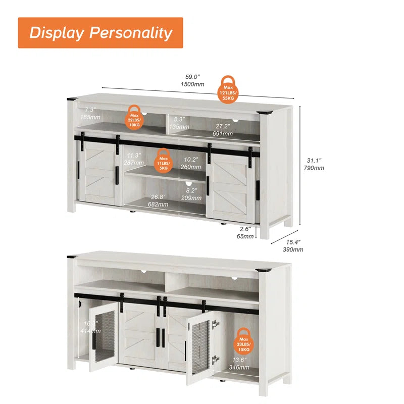 Cainin 118'' W TV Stand