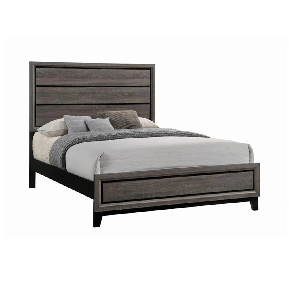 Watson Grey Oak and Black Bedroom Set