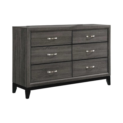 Watson Grey Oak and Black Bedroom Set
