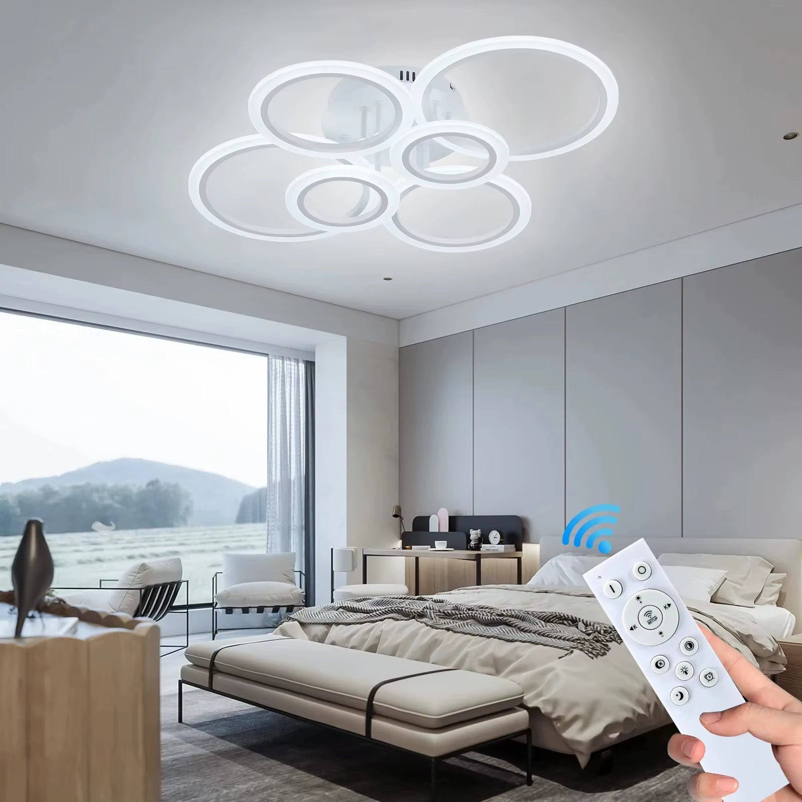 Modern LED Home Ring Ceiling Mount Light