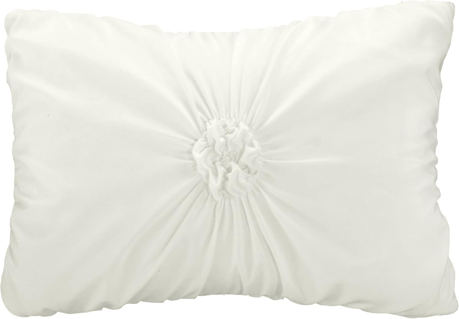Halpert King Size 6-Piece White Bed in a Bag Comforter Set with Pintuck Pinch Pleat Microfiber Bedding, Including Shams, Bed Skirt, Flat & Fitted Sheets, Pillowcases, and Decorative Pillows