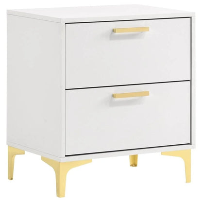 Kendall 5-Piece Eastern King Bedroom Set in White Finish