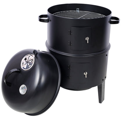 16 Inch Vertical Portable Charcoal Smoked Outdoor Cooking Grill