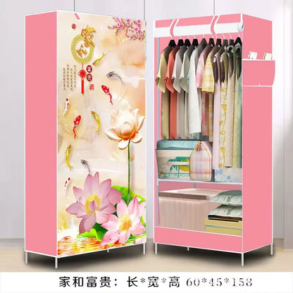 Non-Woven Fabric Panoramic Folding Cloth 3D Wardrobe