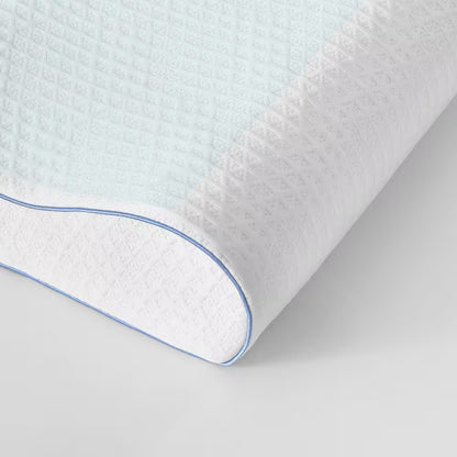 Cooling Gel Overlay Contour Memory Foam Standard Bed Pillow