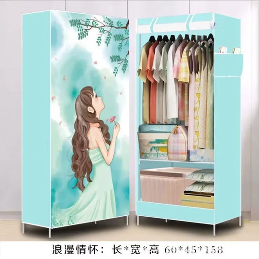 Non-Woven Fabric Panoramic Folding Cloth 3D Wardrobe