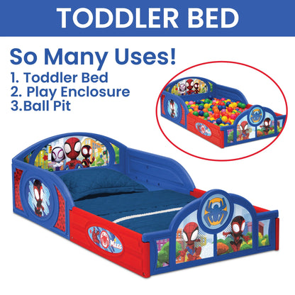 Spidey and His Amazing Friends 3-Piece Toddler Bedroom Set in Blue