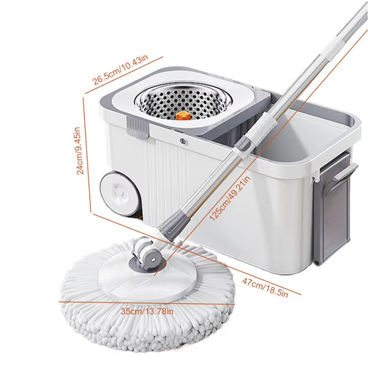 Automatic 360° Spin Dehydration Cleaning Broom/Mop and Bucket