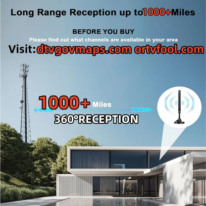 Indoor HD Amplified TV Antennas for Free Channels